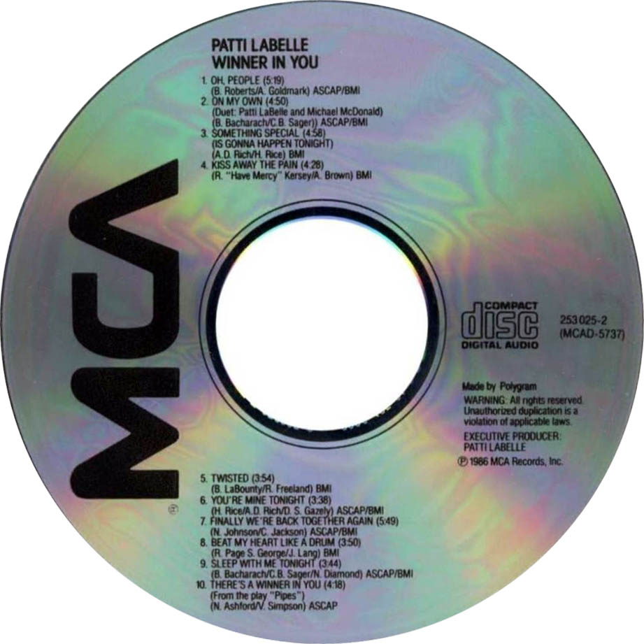 Patti Labelle  Winner In You : CD